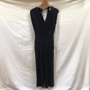 Black ankle-length jumpsuit